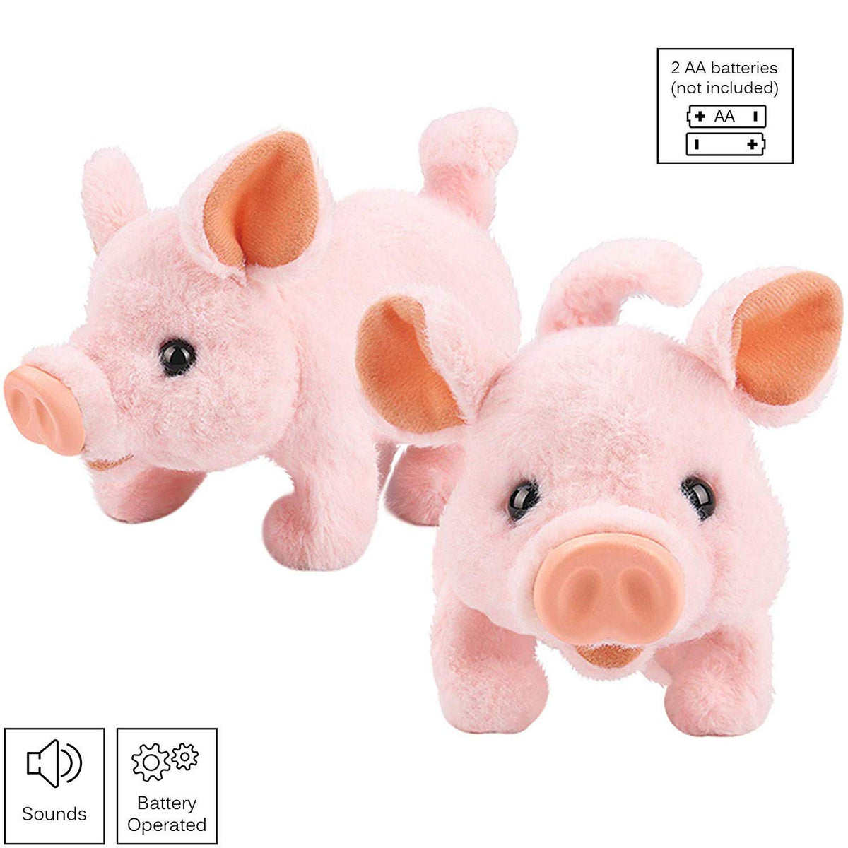 Liberty Imports My Pet Pig battery compartment access for easy setup