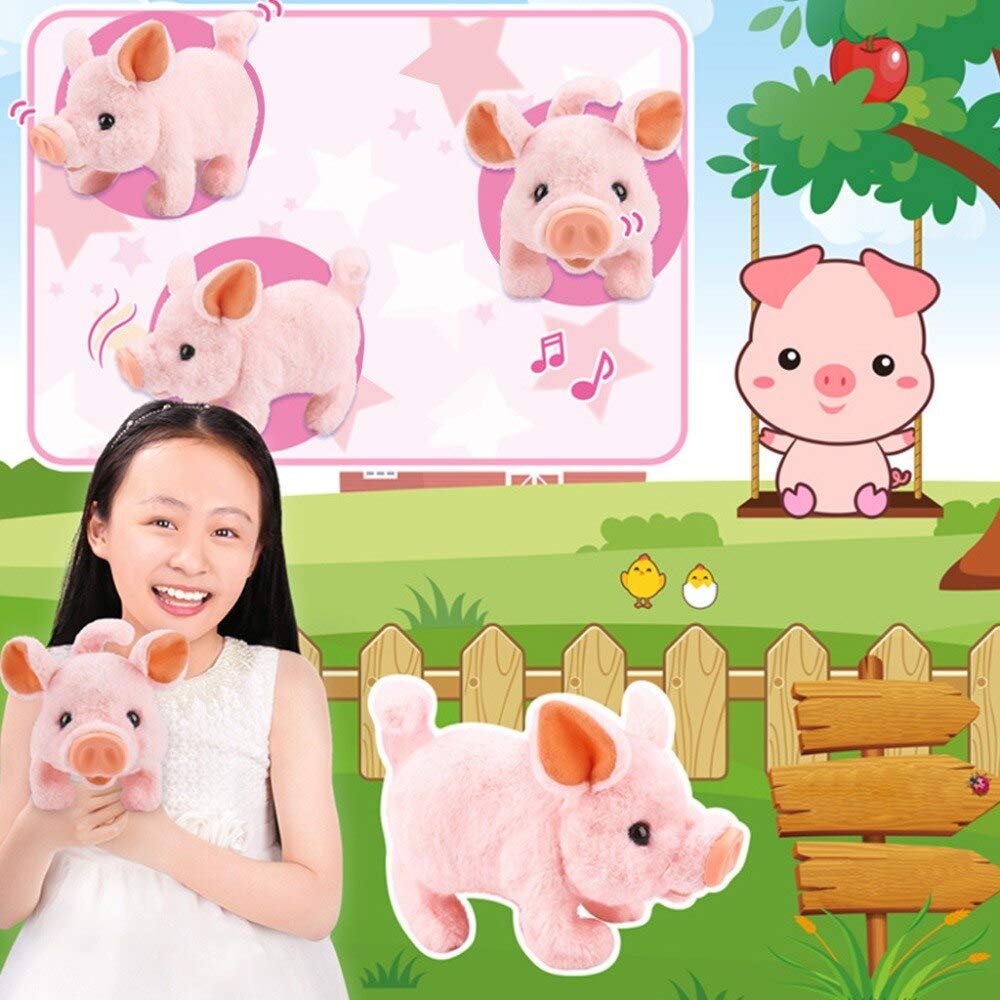 Liberty Imports My Pet Pig soft plush fabric is cuddly and kid friendly