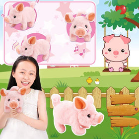 Liberty Imports My Pet Pig soft plush fabric is cuddly and kid friendly