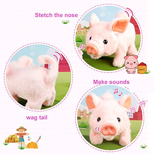 Liberty Imports My Pet Pig tail wag enhances adorable pet interactions