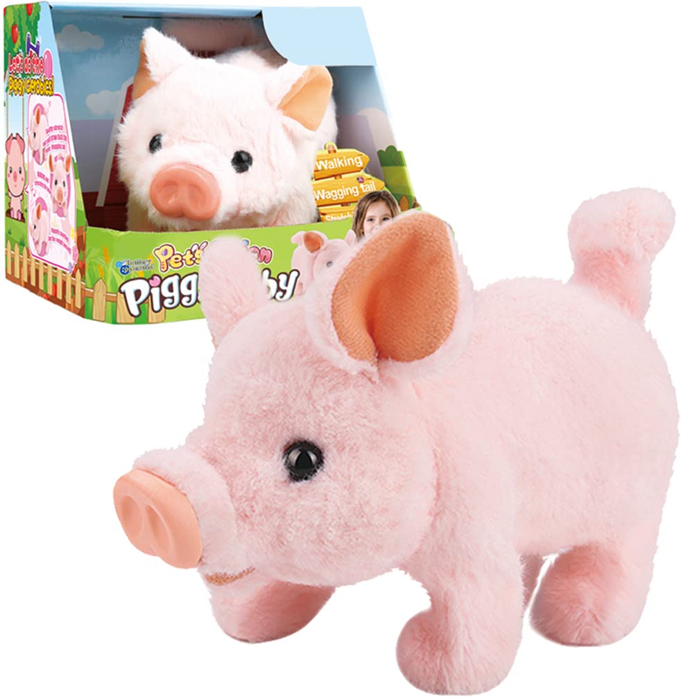 Liberty Imports My Pet Pig walks across the floor for interactive play