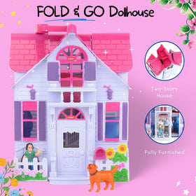 Liberty Imports My Pretty Dollhouse kitchen features detailed props for creative cooking play.
