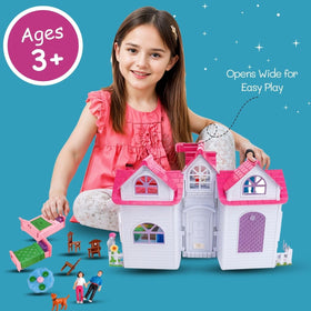 Liberty Imports My Pretty Dollhouse living room encourages cozy family moments in play.