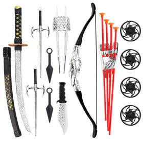 Liberty Imports Ninja Warrior bow and arrow set for active pretend play and outdoor adventures.