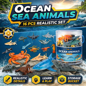 Liberty Imports crab figure enhances ocean-themed learning moments.