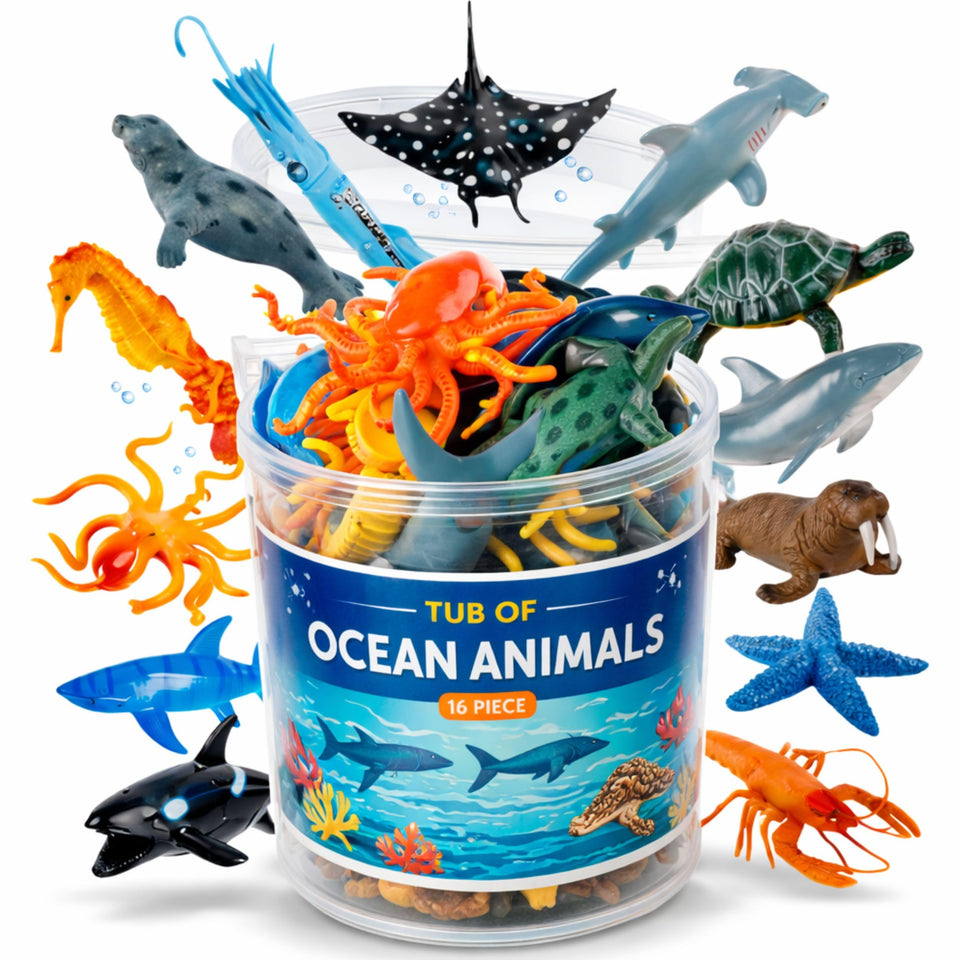 Liberty Imports shark figure for imaginative ocean play and exploration.