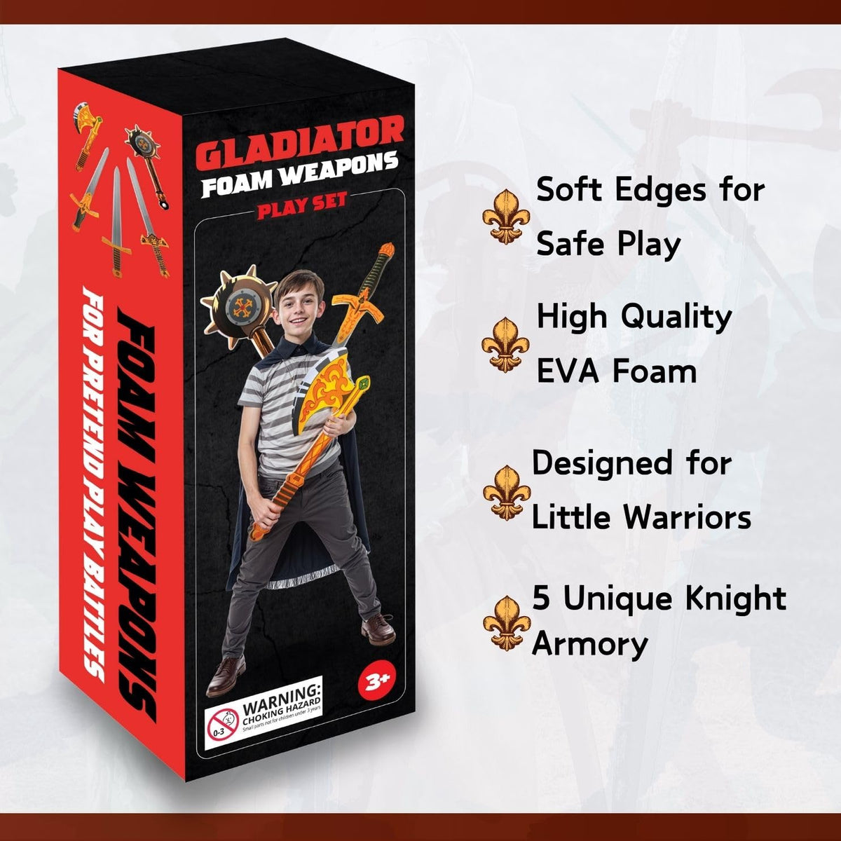 Liberty Imports party prop foam weapons great for themed events and gift bags.