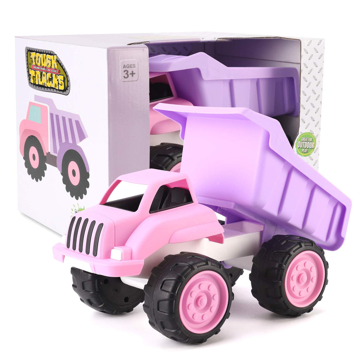 Liberty Imports pink dump truck makes a great gift for ages 2 and up.