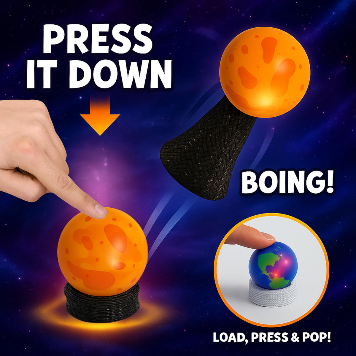 Liberty Imports Planet Pop Jumpers Mars durable launcher supports repeated launches