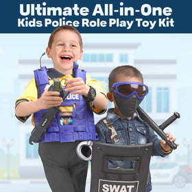 Liberty Imports police kit binoculars for scouting and investigative pretend play.