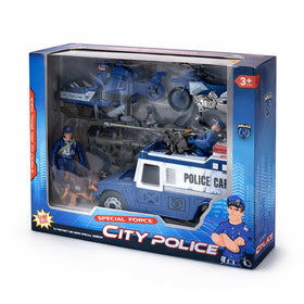 Liberty Imports police rescue playset accessories for imaginative play