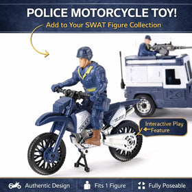 Liberty Imports police action figures with movable joints for dynamic poses