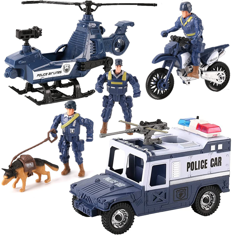 Liberty Imports police rescue helicopter for action-packed pretend play
