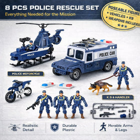 Liberty Imports police rescue weapons and accessories for creative stories