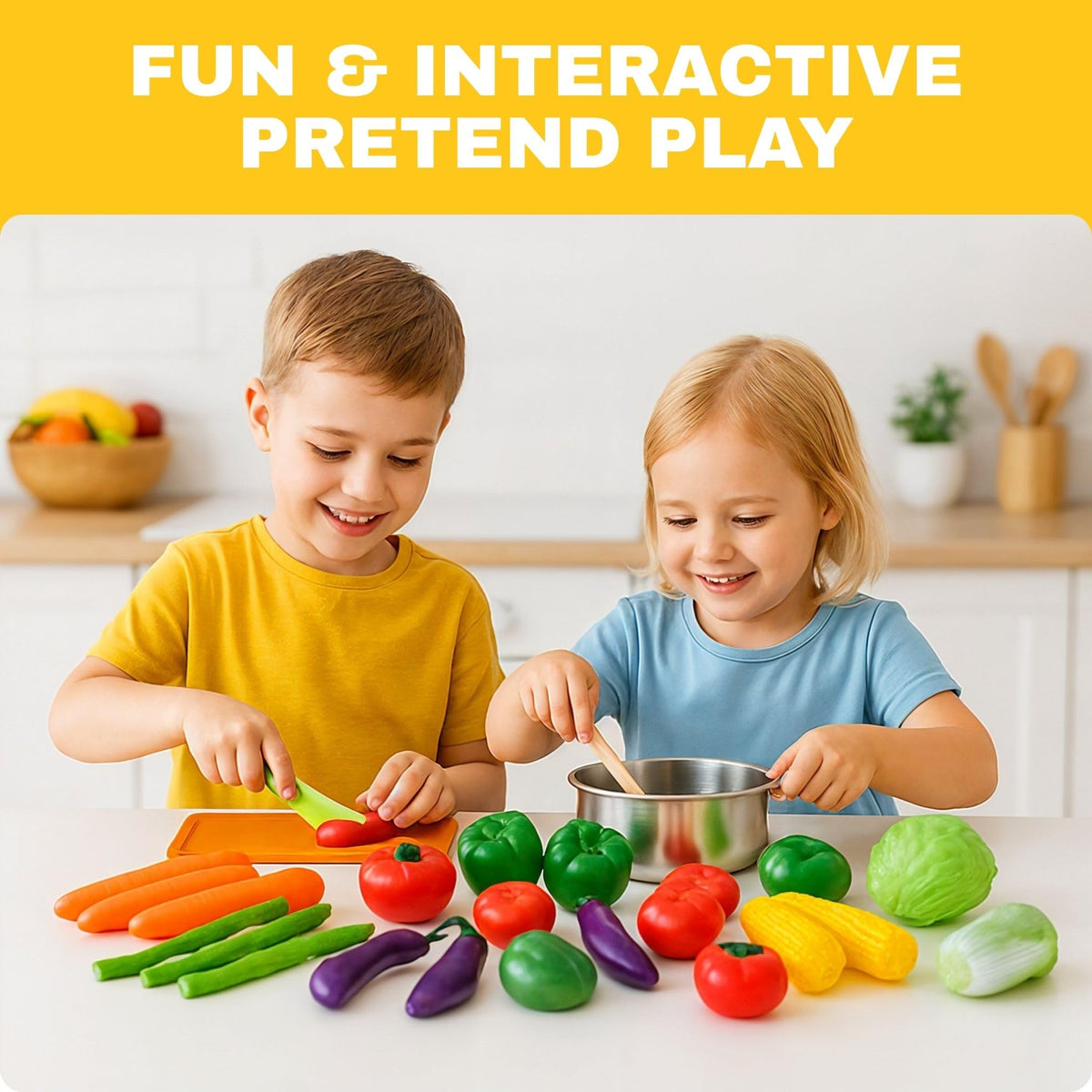 Liberty Imports pretend cooking set, perfect for early learning and role play
