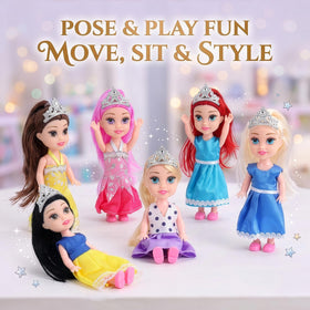 Liberty Imports removable princess outfits enable mix-and-match play.