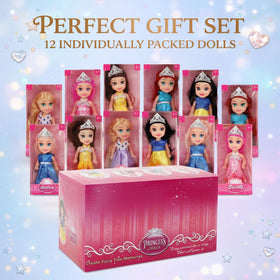 Liberty Imports princess dolls shine in party decor and gift bags.