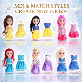 Posable, easy-to-hold toddler princess dolls for creative pretend play.