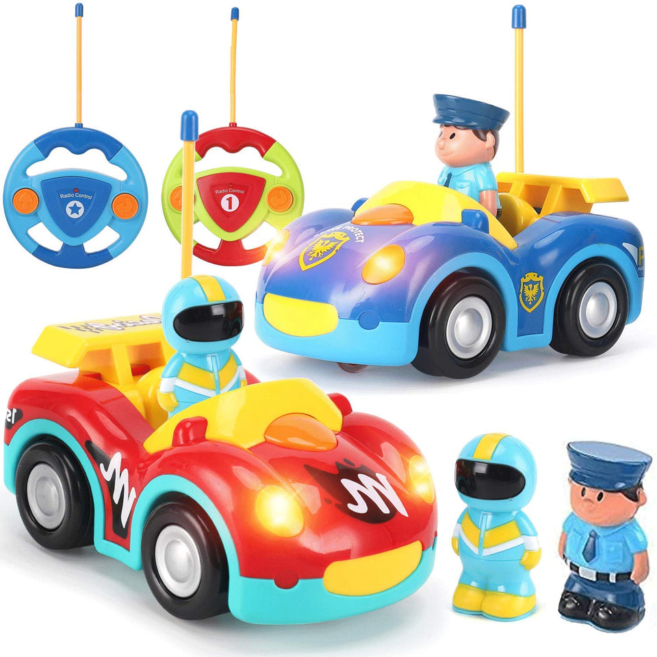 Liberty Imports race car RC toy side view with bright colors
