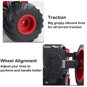 Liberty Imports RC 2.4GHz remote enables smooth control from a distance.