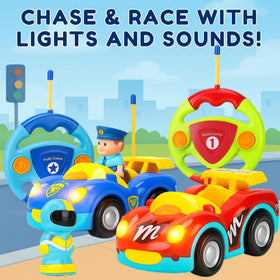 Liberty Imports RC car with sounds and lights for interactive play