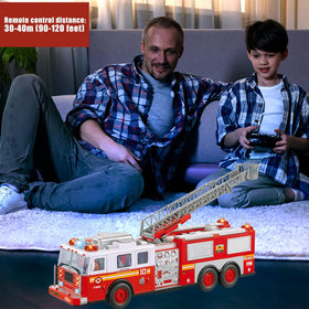 Liberty Imports RC Fire Truck durable build for lasting fun.