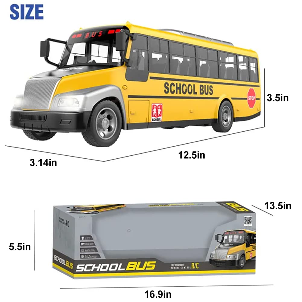 Liberty Imports RC School Bus in the box with components