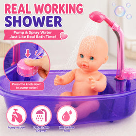 Liberty Imports rubber duck bath toy adds engaging bath time detail