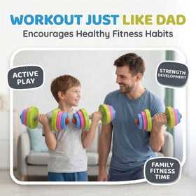 Liberty Imports lightweight, kid-friendly dumbbells encourage repeated practice and coordination.