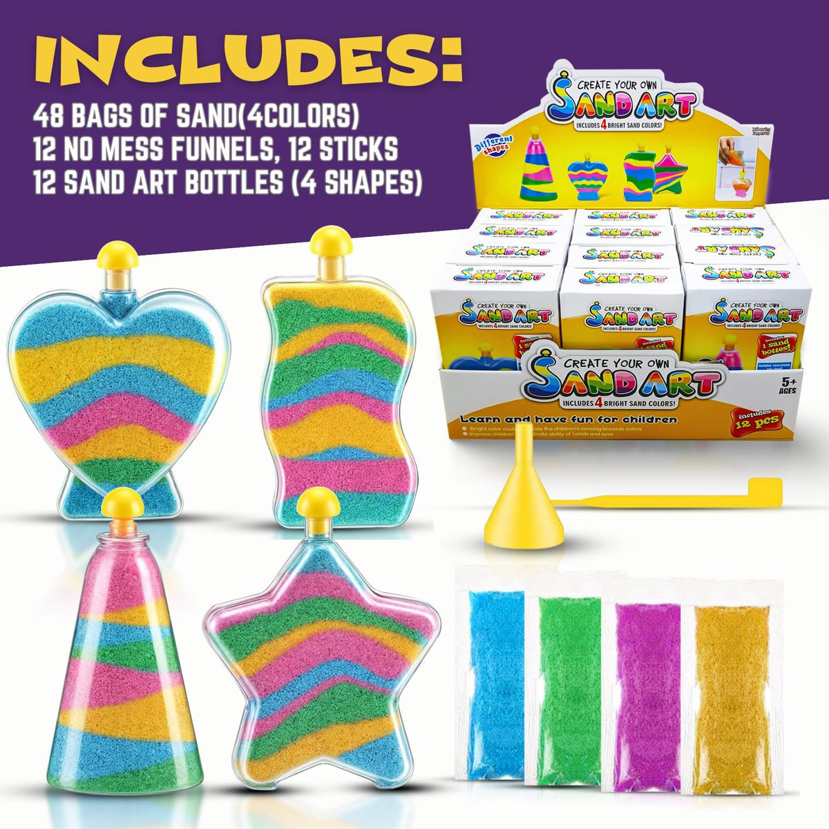 Liberty Imports sand art kit ideal for classrooms and hands-on learning