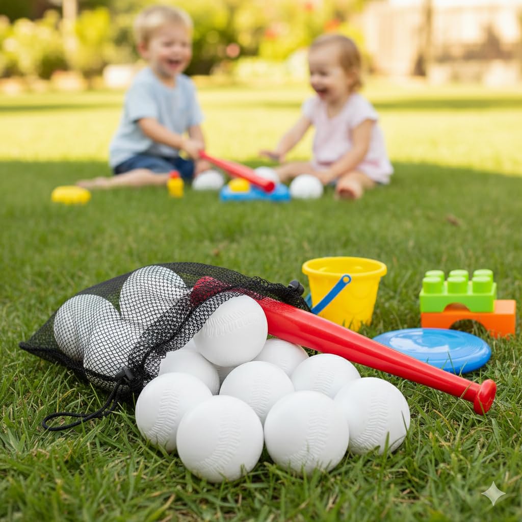 Liberty Imports T-Ball Balls compatible with Little Tikes TotSports sets.