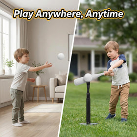 Liberty Imports T-Ball Balls in mesh bag for easy carrying and organization.