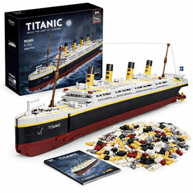 Liberty Imports Titanic model kit with 2000+ pieces creates a dramatic display centerpiece