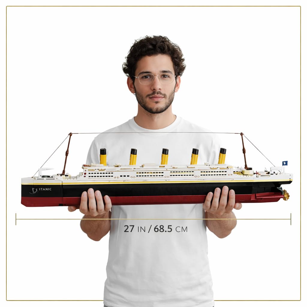 Liberty Imports Titanic model kit features a working propeller for realistic motion