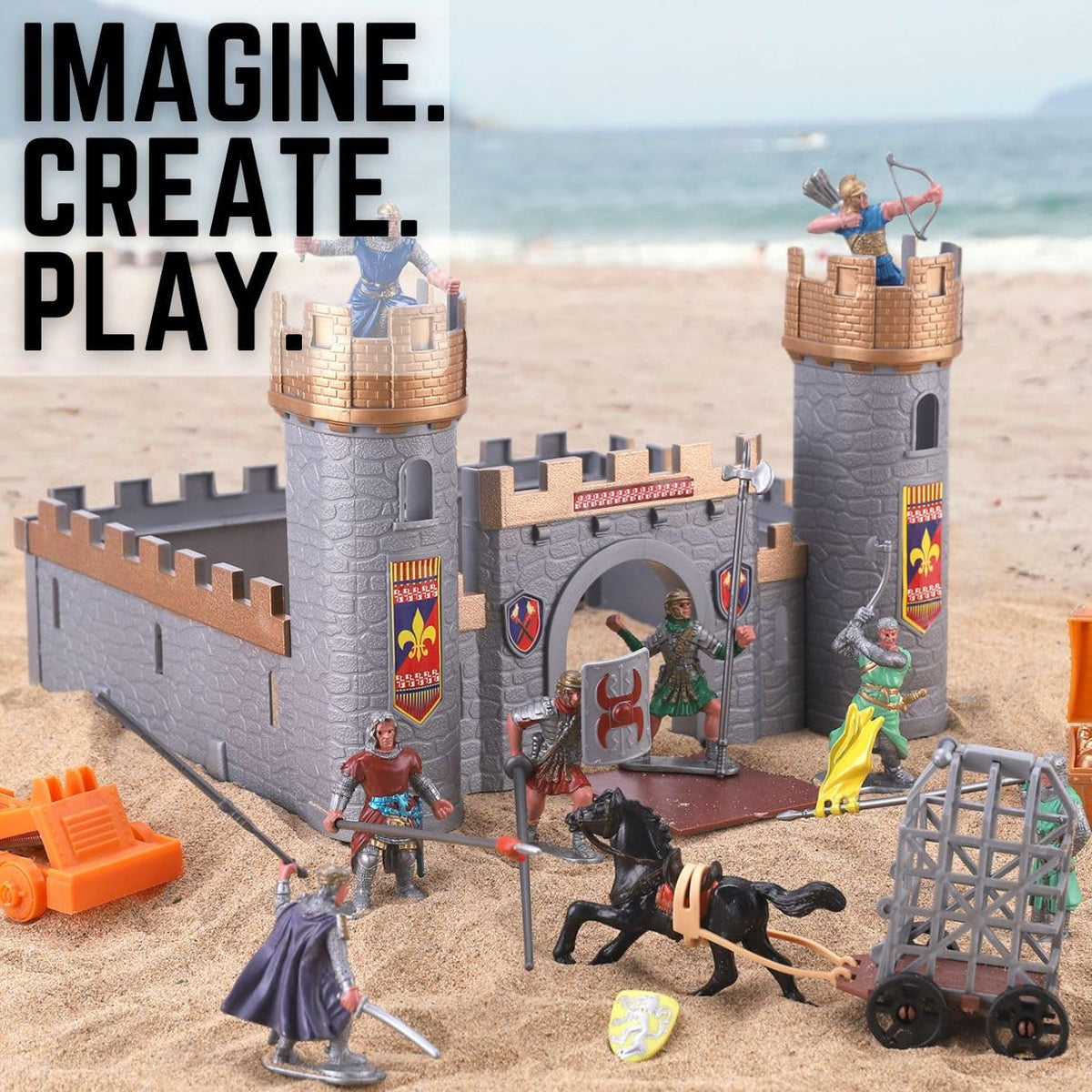 Liberty Imports Treasure chest accessory adds exciting props for adventures.