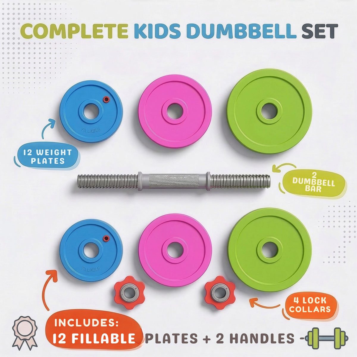 Liberty Imports bright colors spark imagination during home gym play sessions.