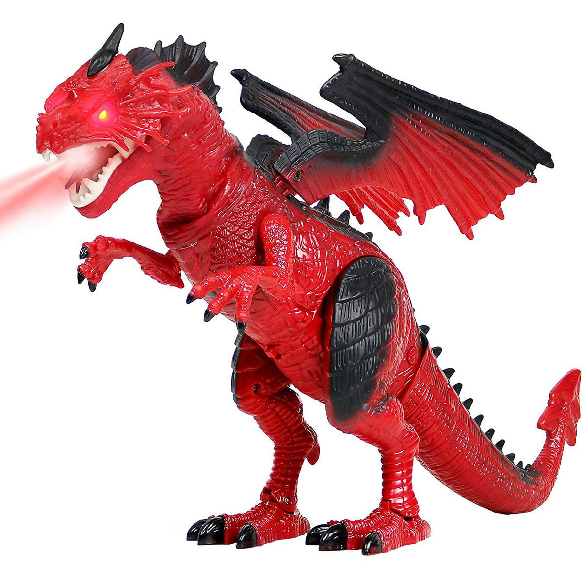 Liberty Imports Walking Dragon Toy front view, bold interactive dragon ideal for imaginative play.