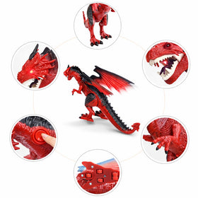 Liberty Imports Walking Dragon Toy wings flapping, adds dynamic action to storytelling and playtime.