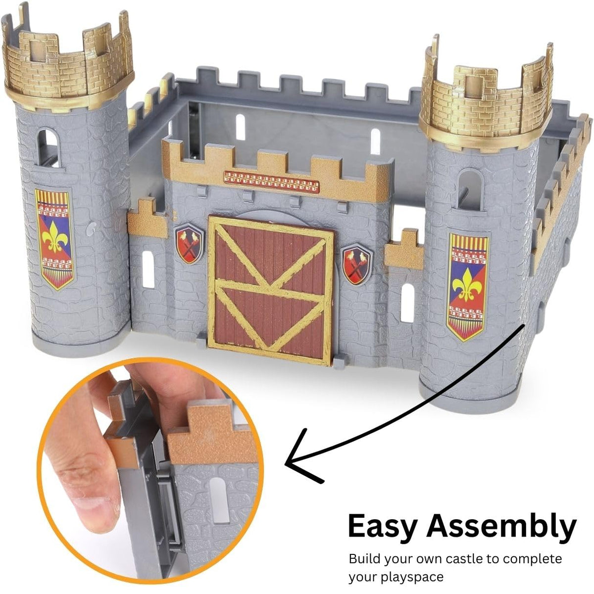 Liberty Imports Working catapult action sparks interactive siege play.