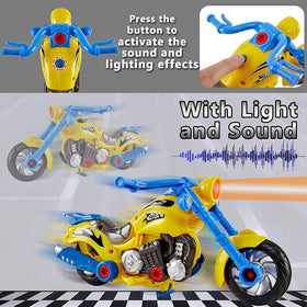 Liberty Imports take apart motorcycle parts image highlights modular pieces for budding builders' creative assembly.