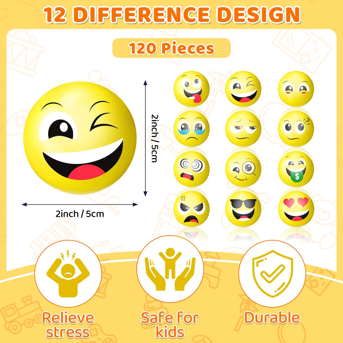 Libima stress ball with a cheeky face for playful release.