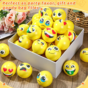 Libima stress ball with cheerful face for classroom rewards.