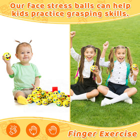 Libima stress ball displays relaxed face for calming squeezes.