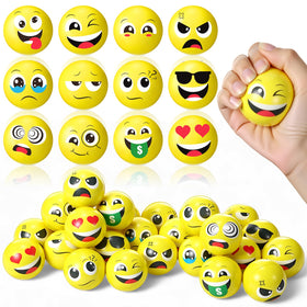 Libima stress ball face smiling for focus and mood expression.