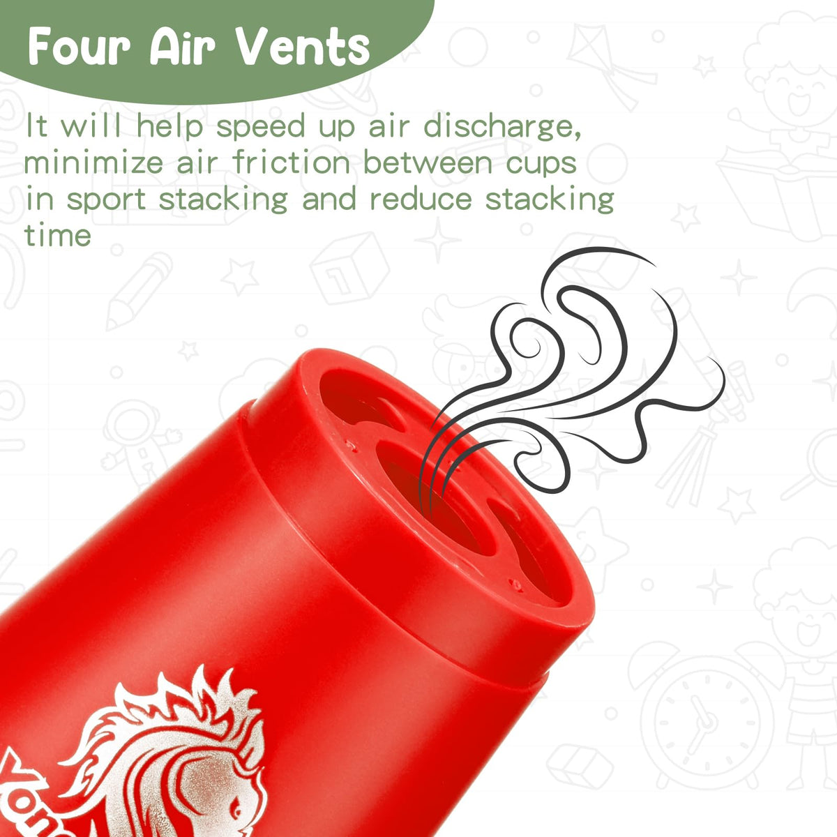 Libima red cups add vibrant color to family challenges.