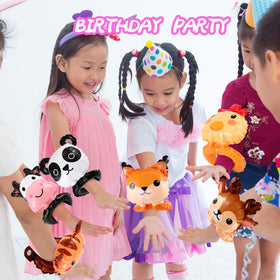 Libima cow wrist balloon with durable foil for lasting party props.