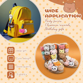 Libima plush keychains for backpacks and bags, versatile decorations.
