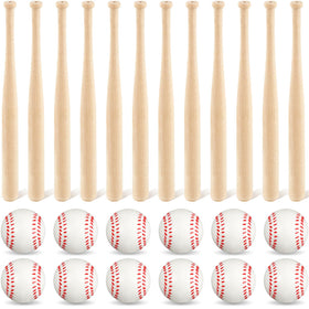 Libima mini wooden baseball bats, 8-inch, unfinished for painting and decorating.