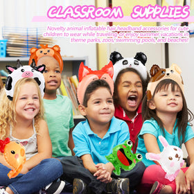 Libima classroom party photo props with zoo animals