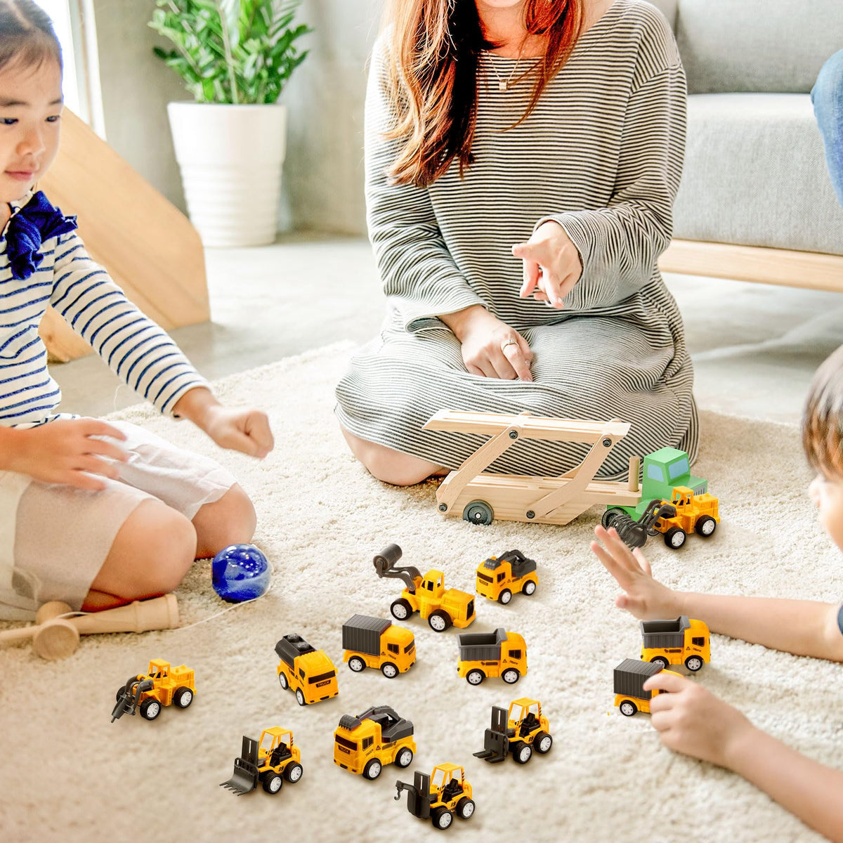 Libima colorful plastic mini-vehicles for safe, lightweight play